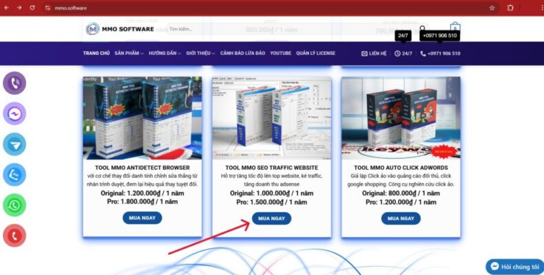 Truy cập vào trang web chính thức của công cụ, mua và làm theo hướng dẫn