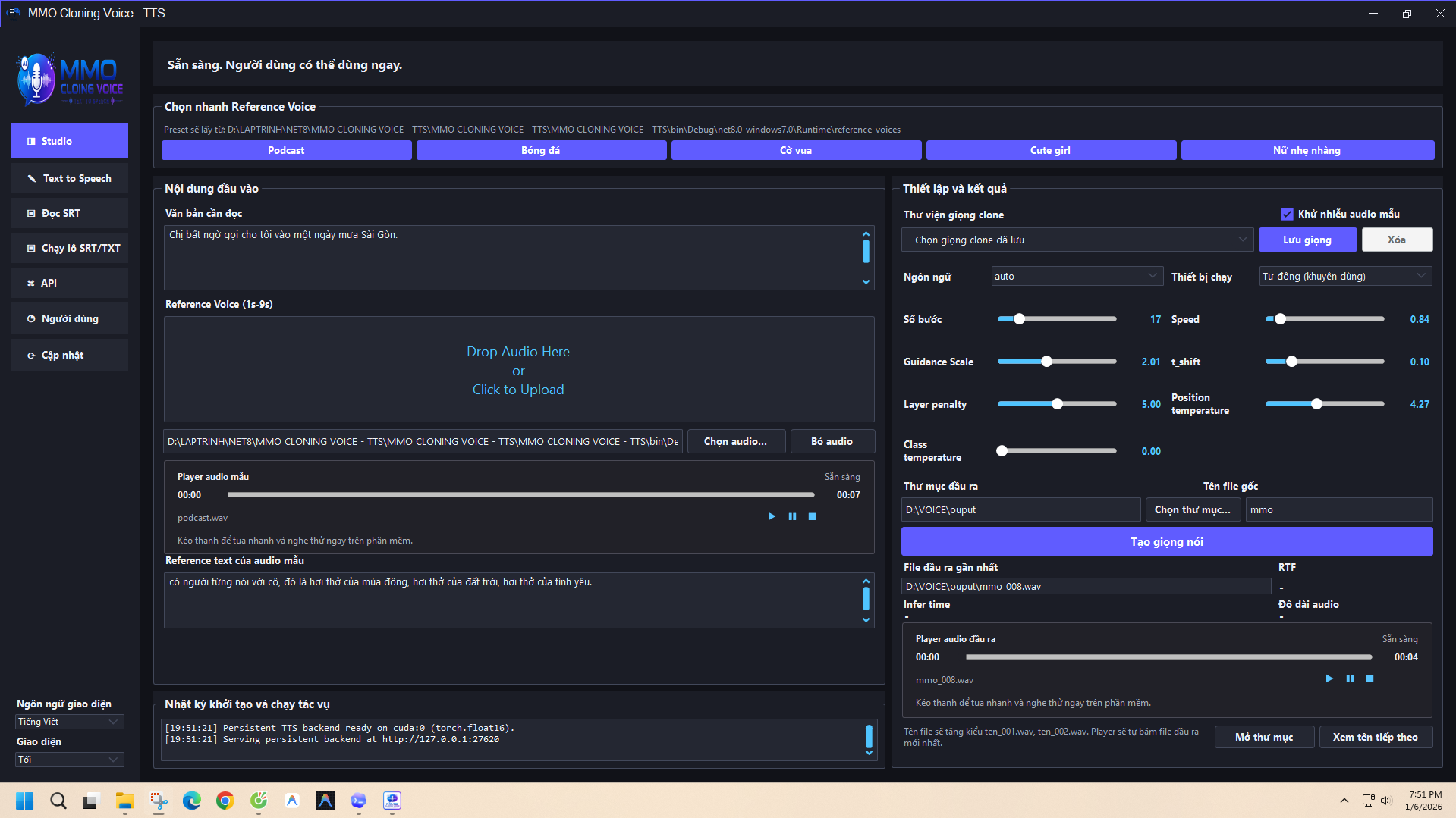 MMO Cloning Voice Text To Speech – Phần Mềm Clone Giọng Đọc, Chuyển Văn Bản Thành Giọng Nói AI - Ảnh 8