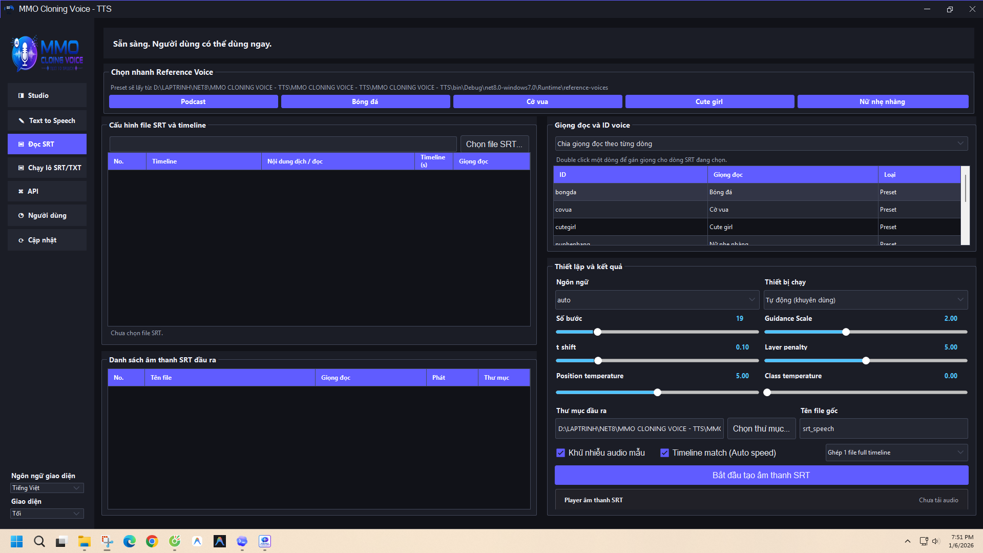 MMO Cloning Voice Text To Speech – Phần Mềm Clone Giọng Đọc, Chuyển Văn Bản Thành Giọng Nói AI - Ảnh 6
